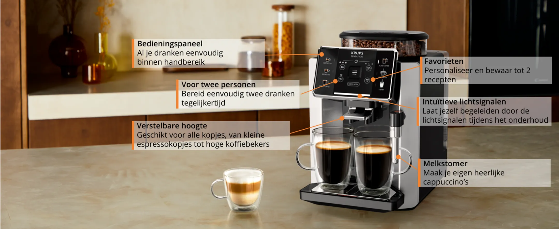 Krups Volautomatische espressomachine Sensation EA910E10
