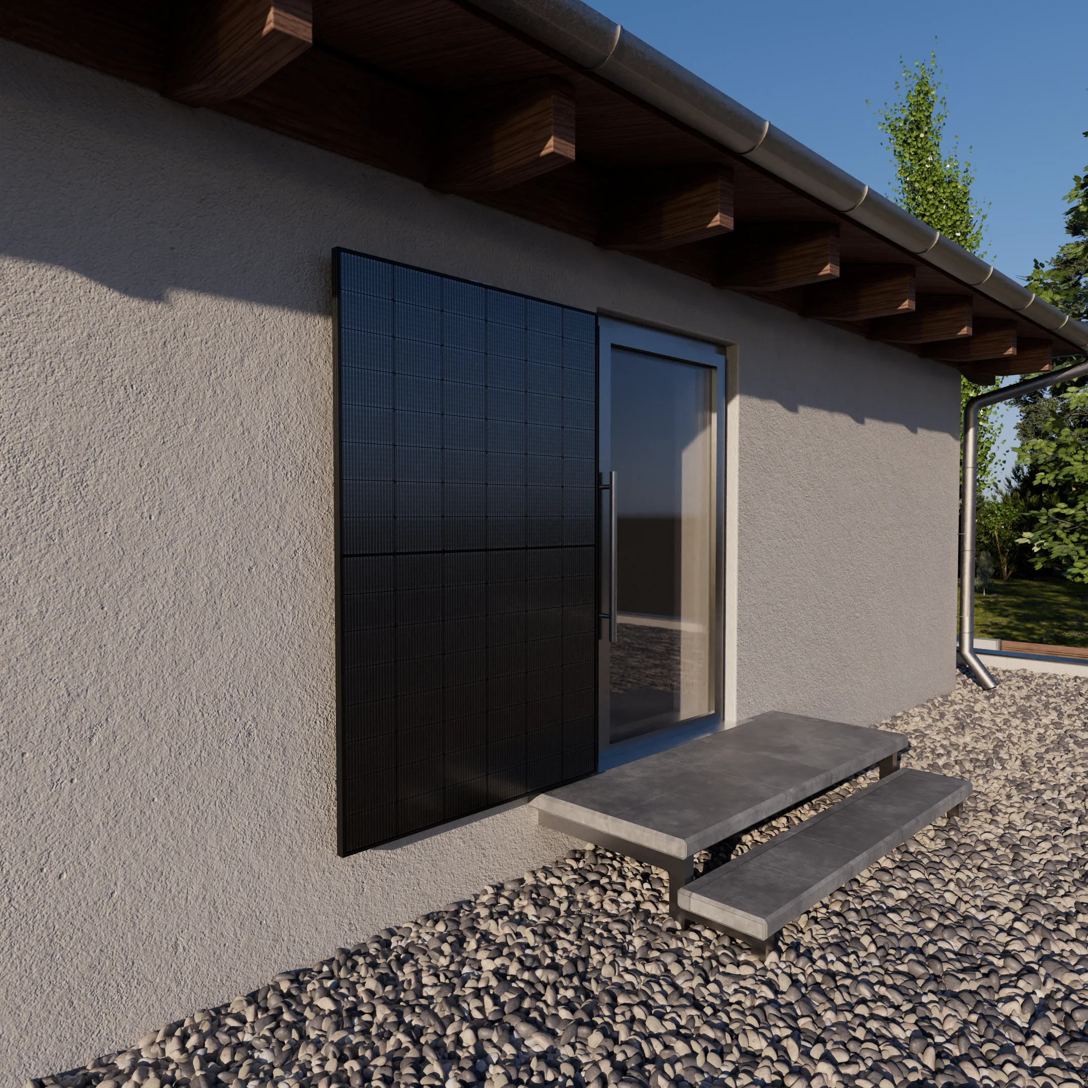 Wandhalterung für ein PV-Modul