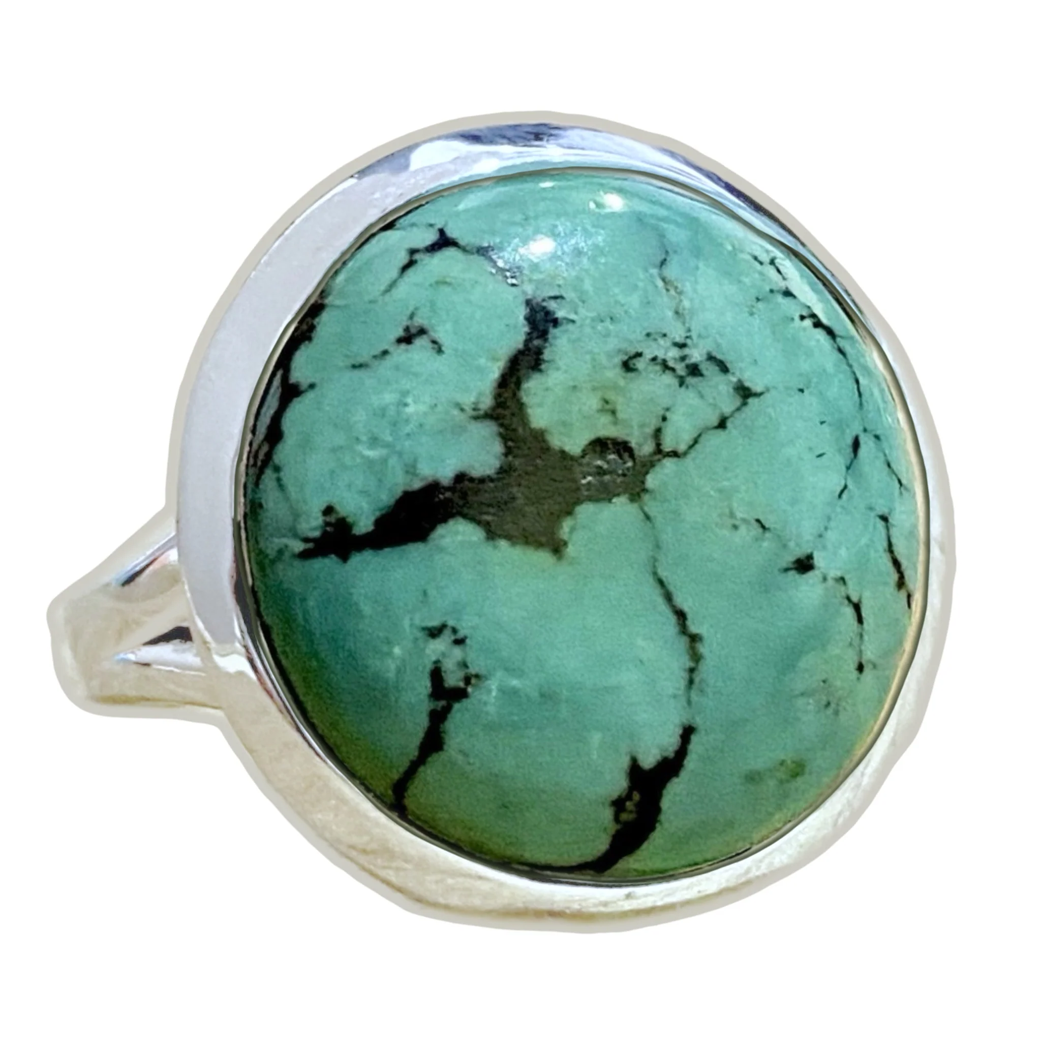Laihas XLARGE Classic Chic Round Turquoise Ring