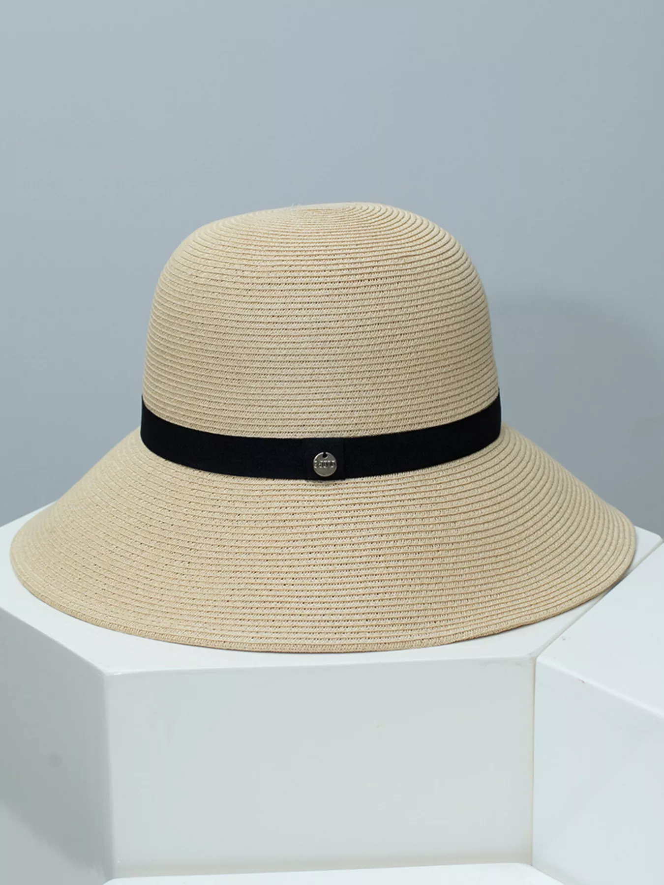 Straw Sun Hat with Ribbon
