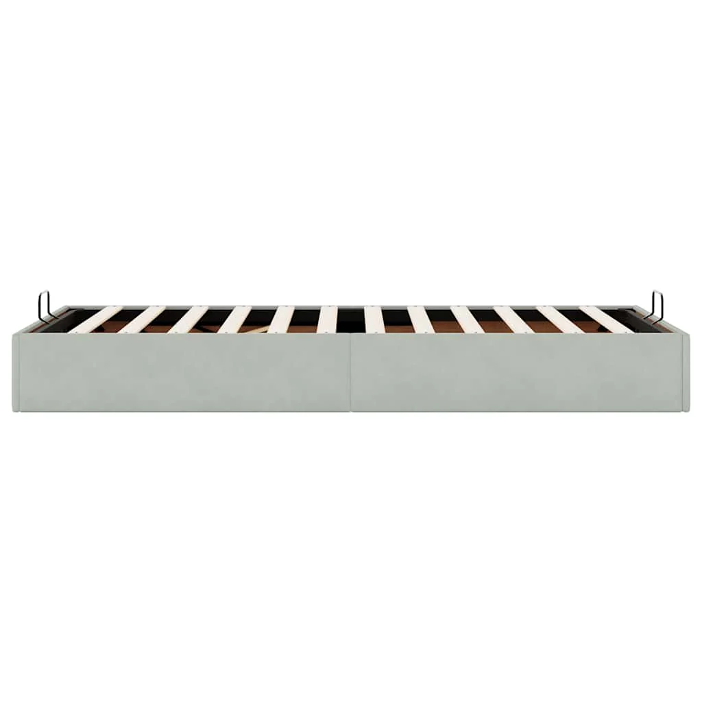 Struttura Letto Pouf Senza Materasso 100x200 cm Velluto
