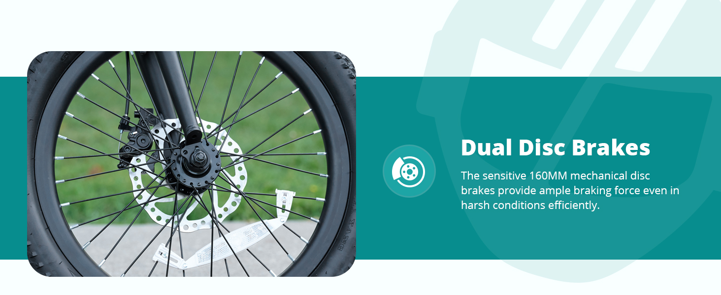 electric bike with dual disc brakes