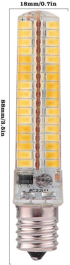 Dimmbar E17 7 W 136 SMD 5730 600-700 lm Warmweiß, Kaltweiß, Corn Leuchtmittel AC 110 V/AC 220 V (10 Stück) (10 Stück) (Farbe: 110 V, Größe: Kalt-Weiß) (220 V Warmweiß)
