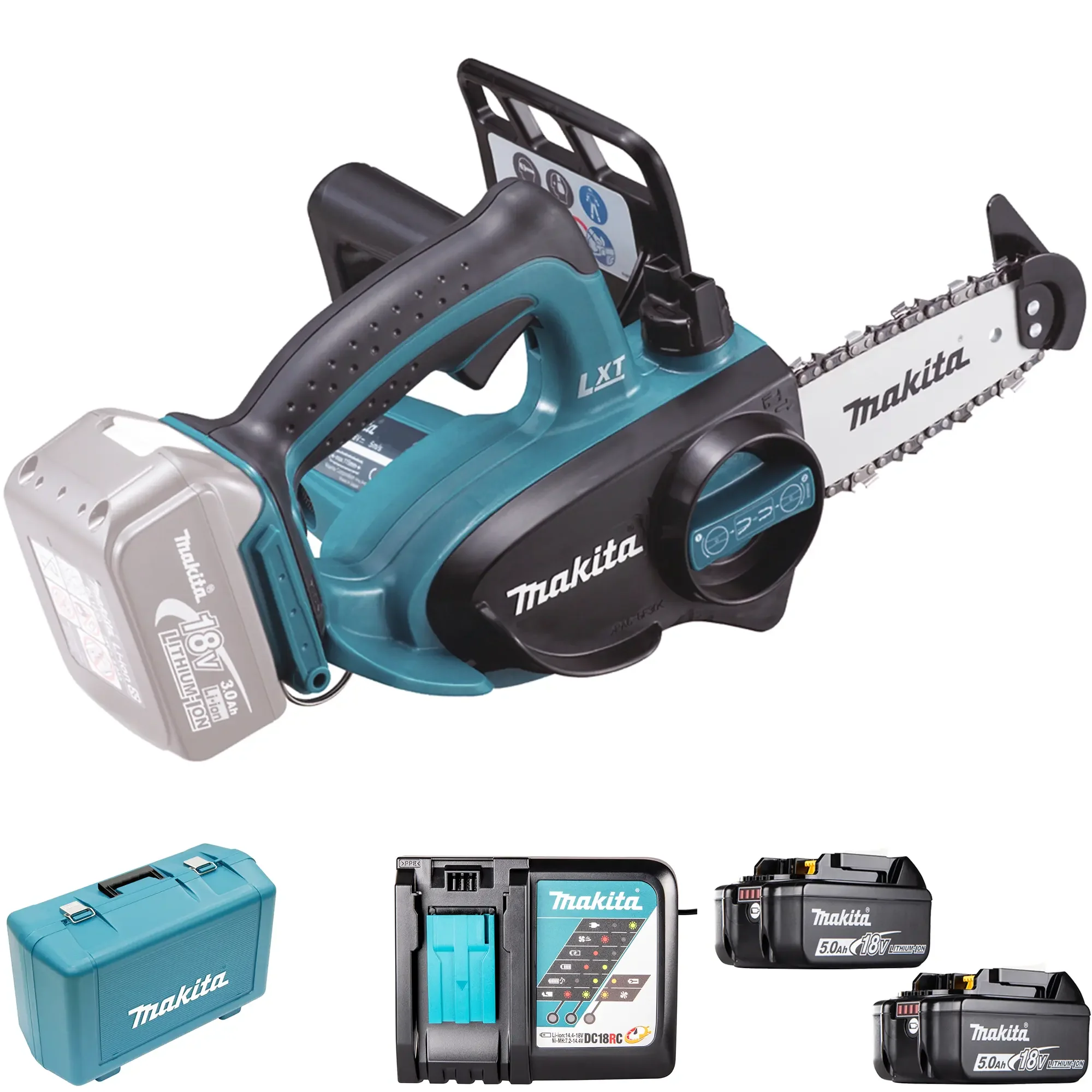 Elettrosega Makita DUC122RTE 18V 5Ah – Potente, Compatta e Senza Fili