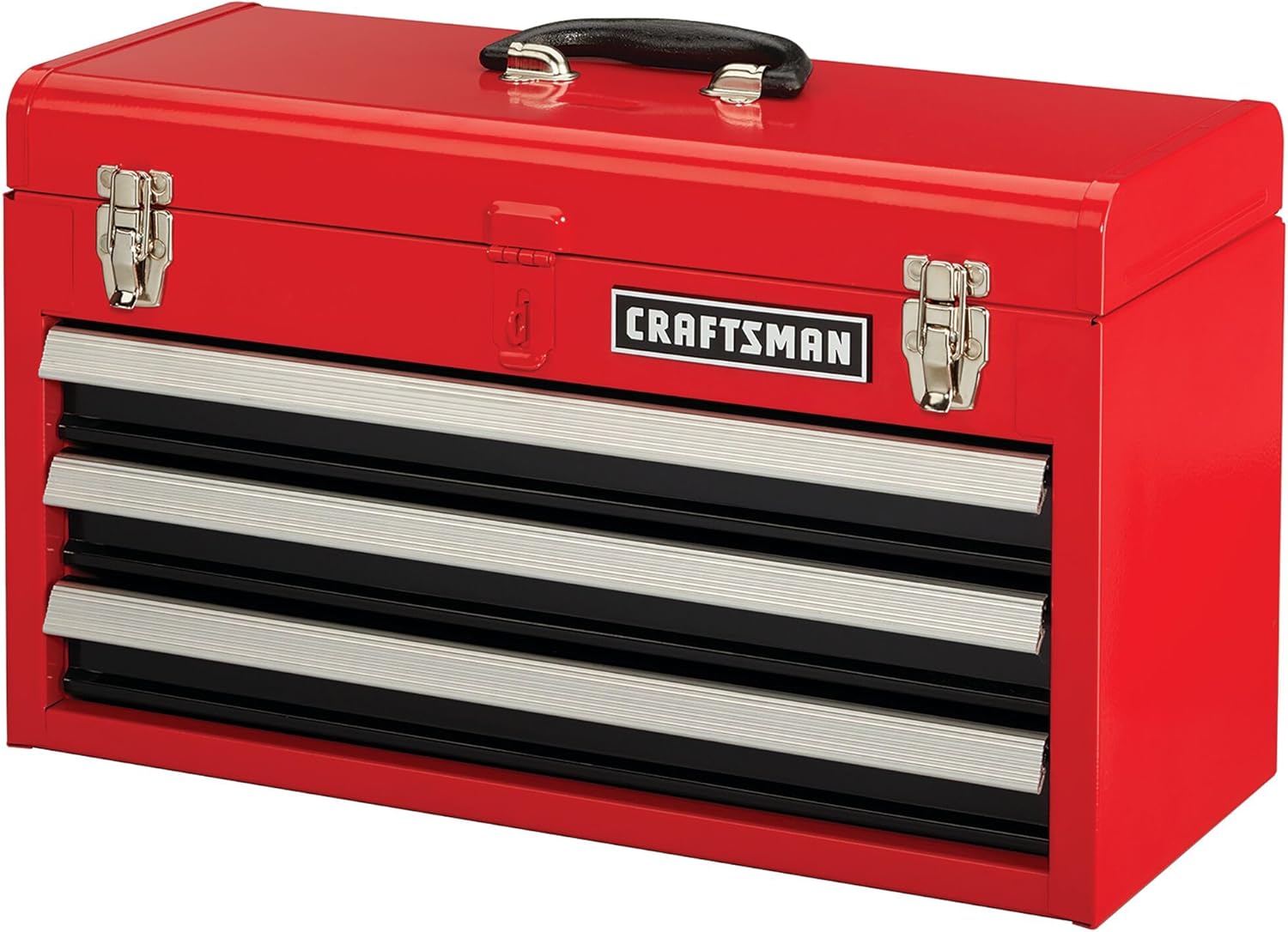 CRAFTSMAN 20-in Wide 3 Drawer Metal Tool Box With Ball-Bearing Drawers (CMST98245RB)