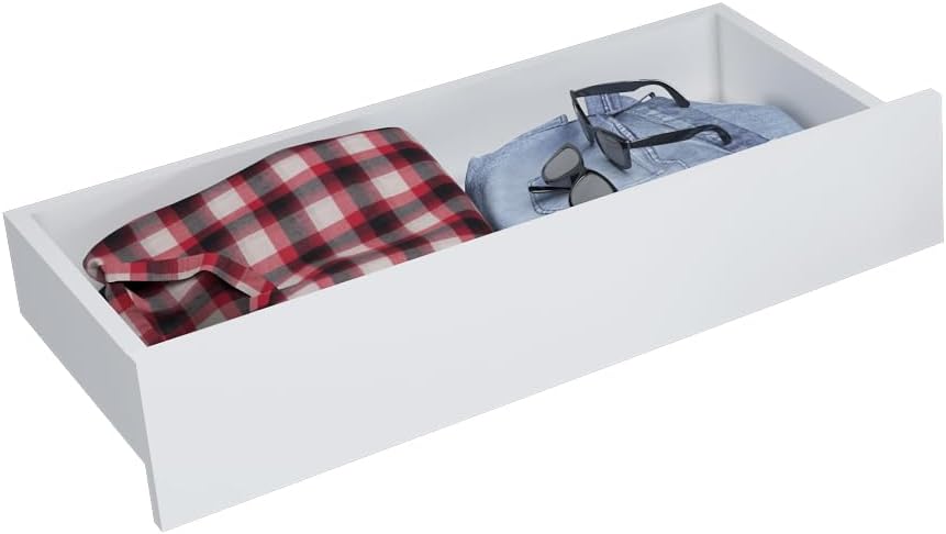 A&J MöbelLand Schwebetürenschrank VILUNO 4 Kleiderschrank 3-türig 200 cm mit Spiegel, 4 Schubladen & 2 Kleiderstangen, Geräumiger Schlafzimmerschrank (Weiß)