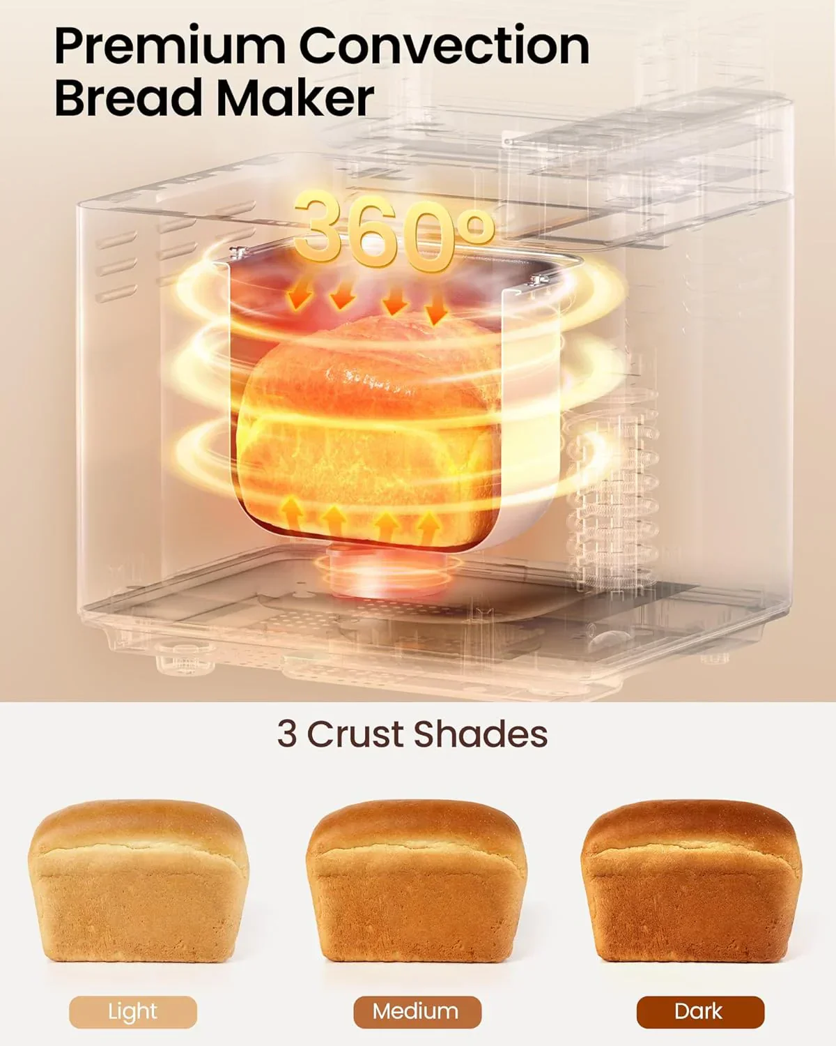 25-in-1 Bread Maker with Automatic Dual Dispenser 2-Pound Stainless Steel Bread Maker