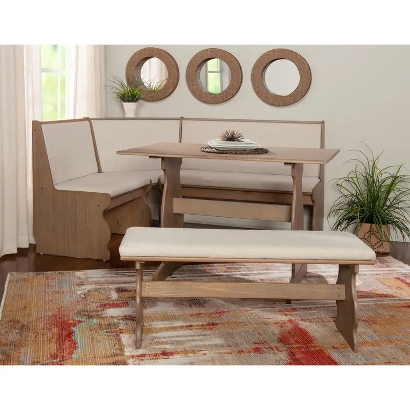 Hannah Breakfast Nook 3-piece Dining Set