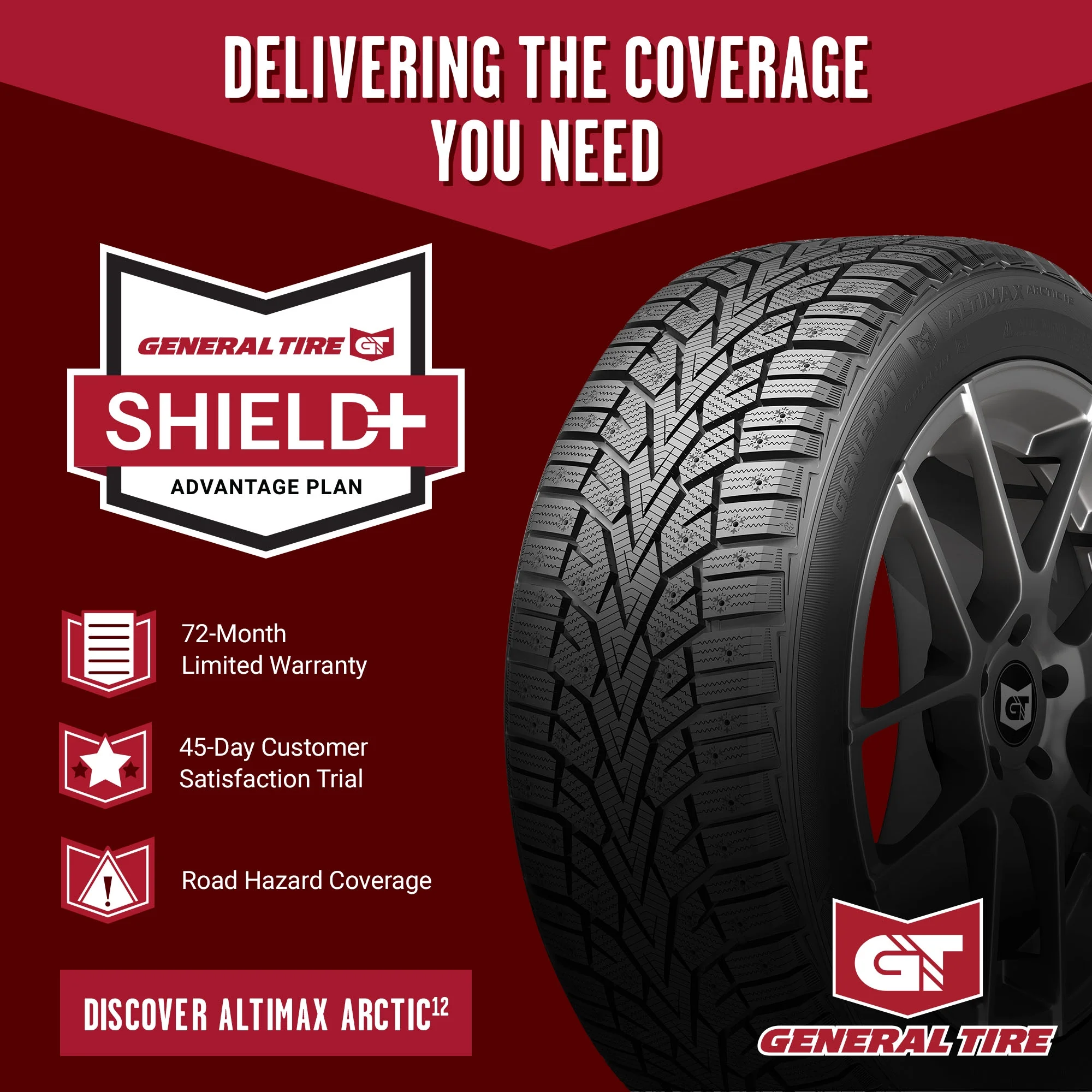 General AltiMAX Arctic 12 Winter 235/45R17 97T XL Passenger Tire