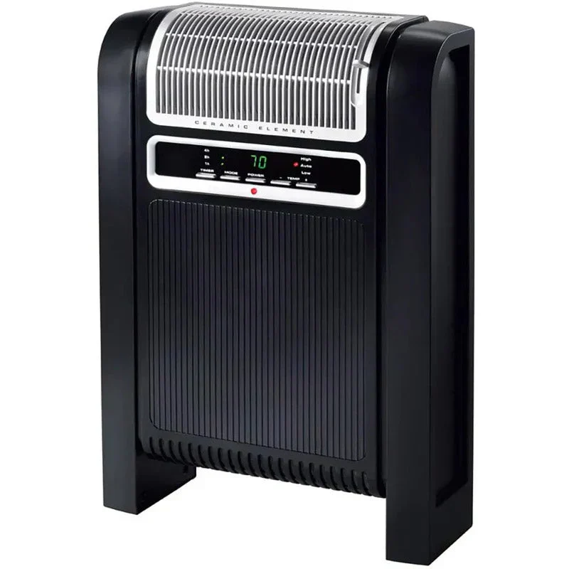 1500W Portable Digital Control Cyclonic Ceramic Space Heater, Black