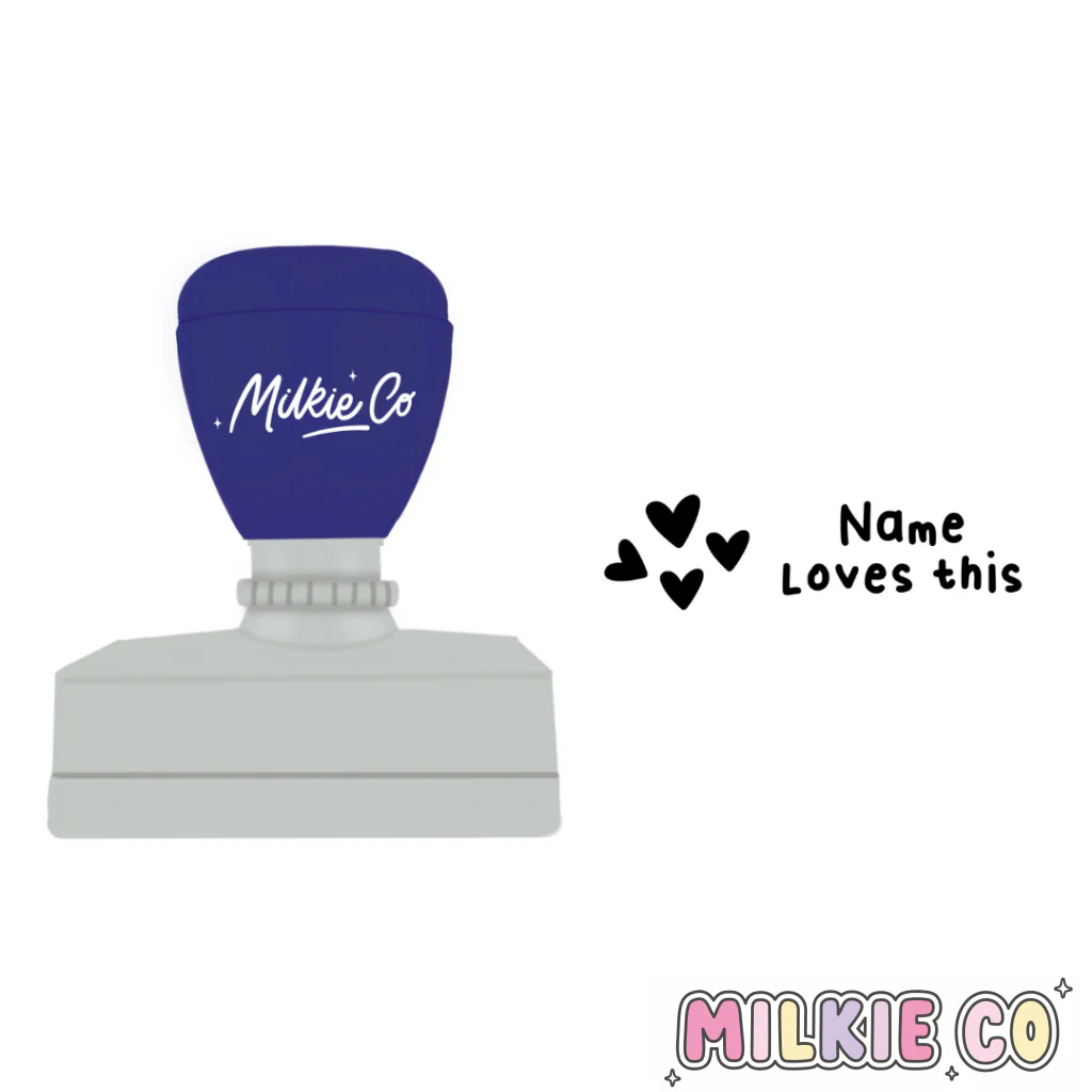 Rectangular: Modern 'Name' loves this Stamp