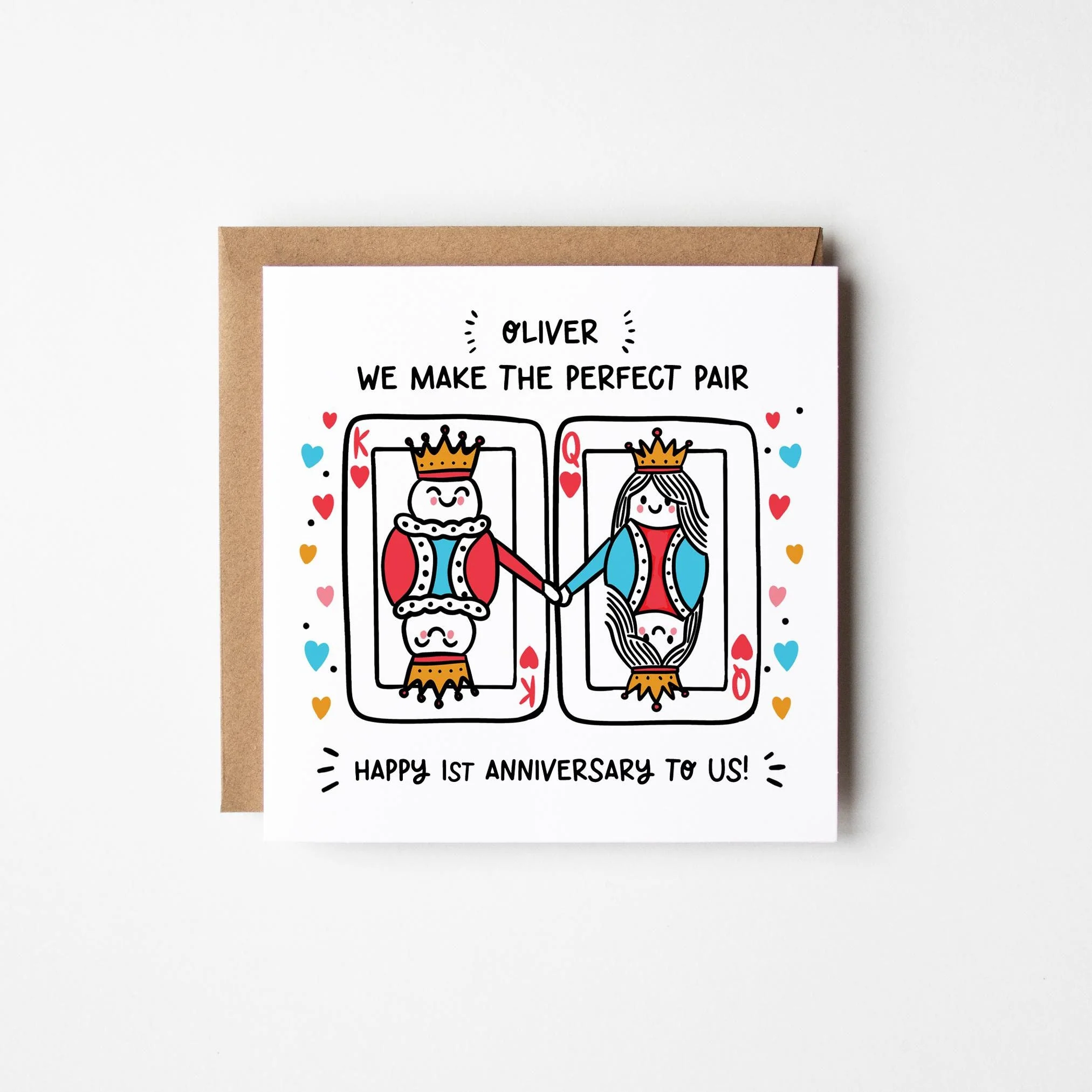 Husband 1st Anniversary Card ? Personalised Happy 1st Anniversary Husband Card ? 1st Anniversary Card For Him ?