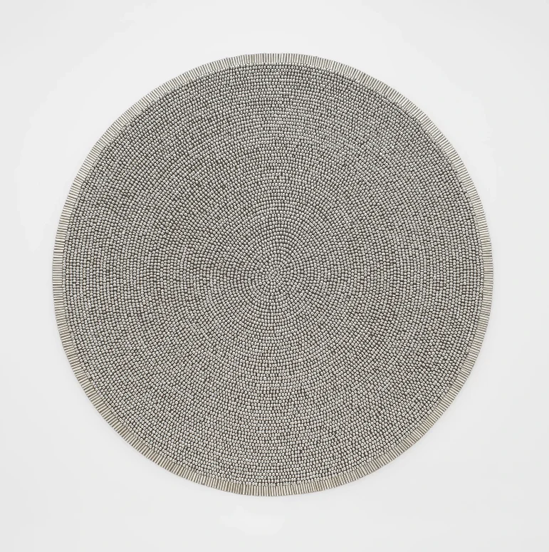Silver Beaded Placemat