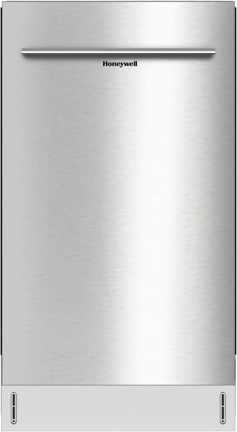 Honeywell 18 Inch Dishwasher with 8 Place settings, 6 Washing Programs, Stainless Steel Tub, UL/Energy Star- Stainless Steel