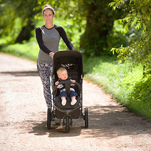 Hauck Passeggino Tre Ruote Rapid 3 per Bebè e Bambini dalla Nascita, Posizione Nanna, Portata 25 kg, Pieghevole Compatto, Regolabile in Altezza, Grandi Ruote, Grande Cesto, Nero : Amazon.it: Prima infanzia