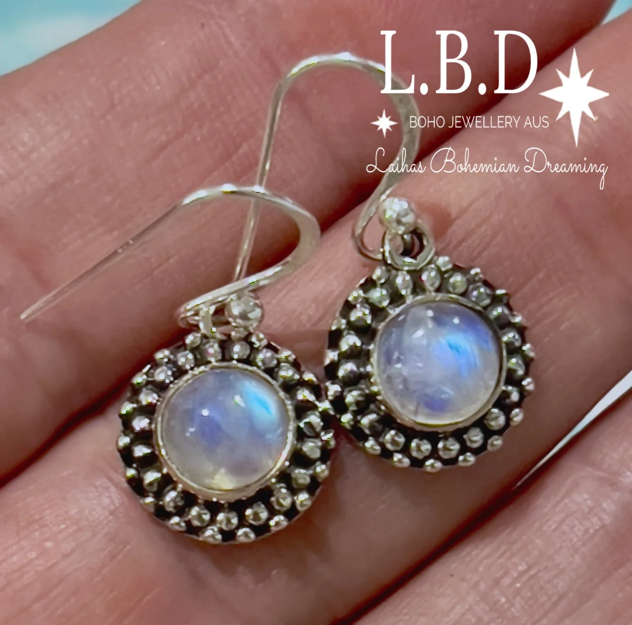 Laihas Spring Time Moonstone Earrings
