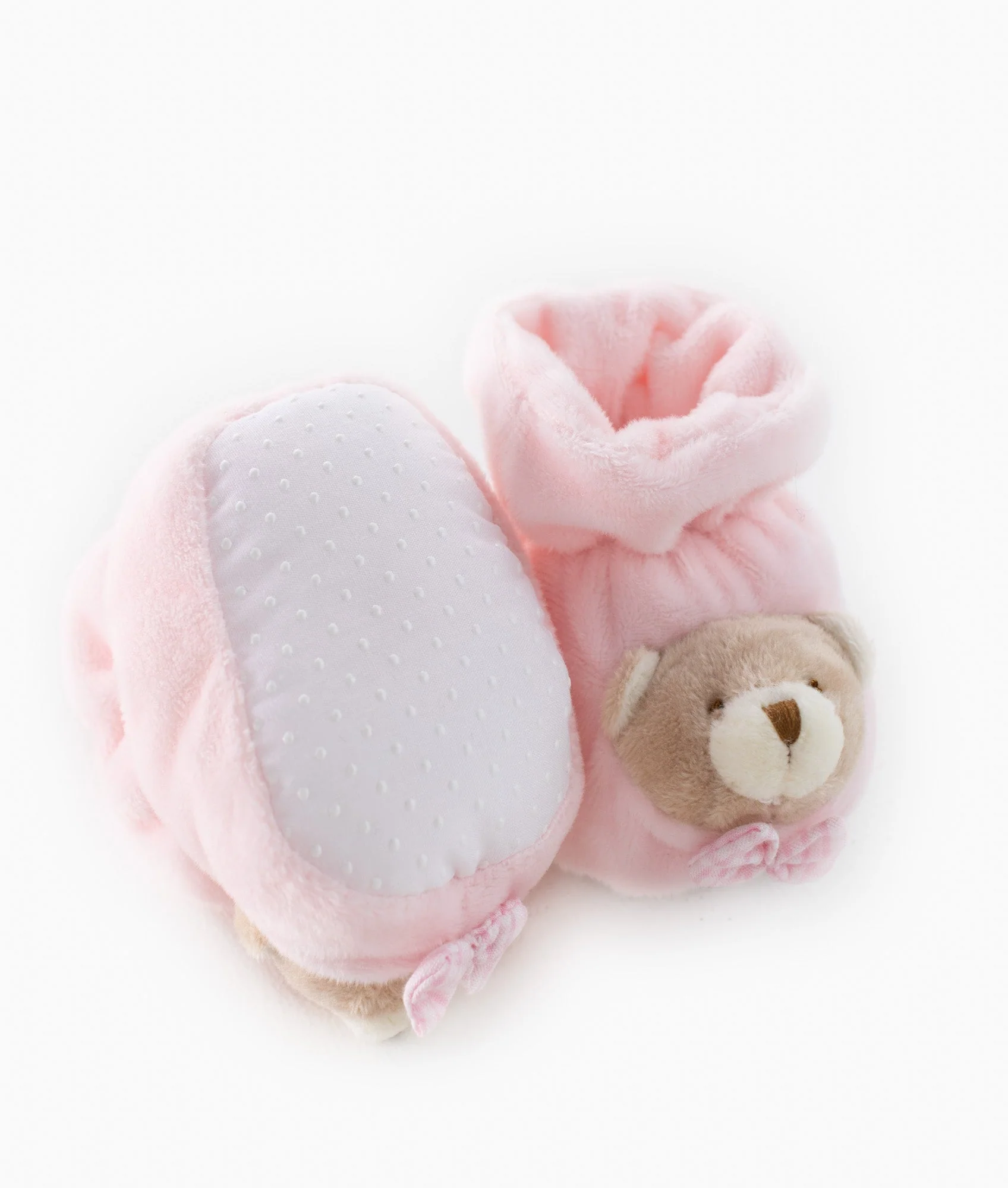 Bear Baby Booties | Pink