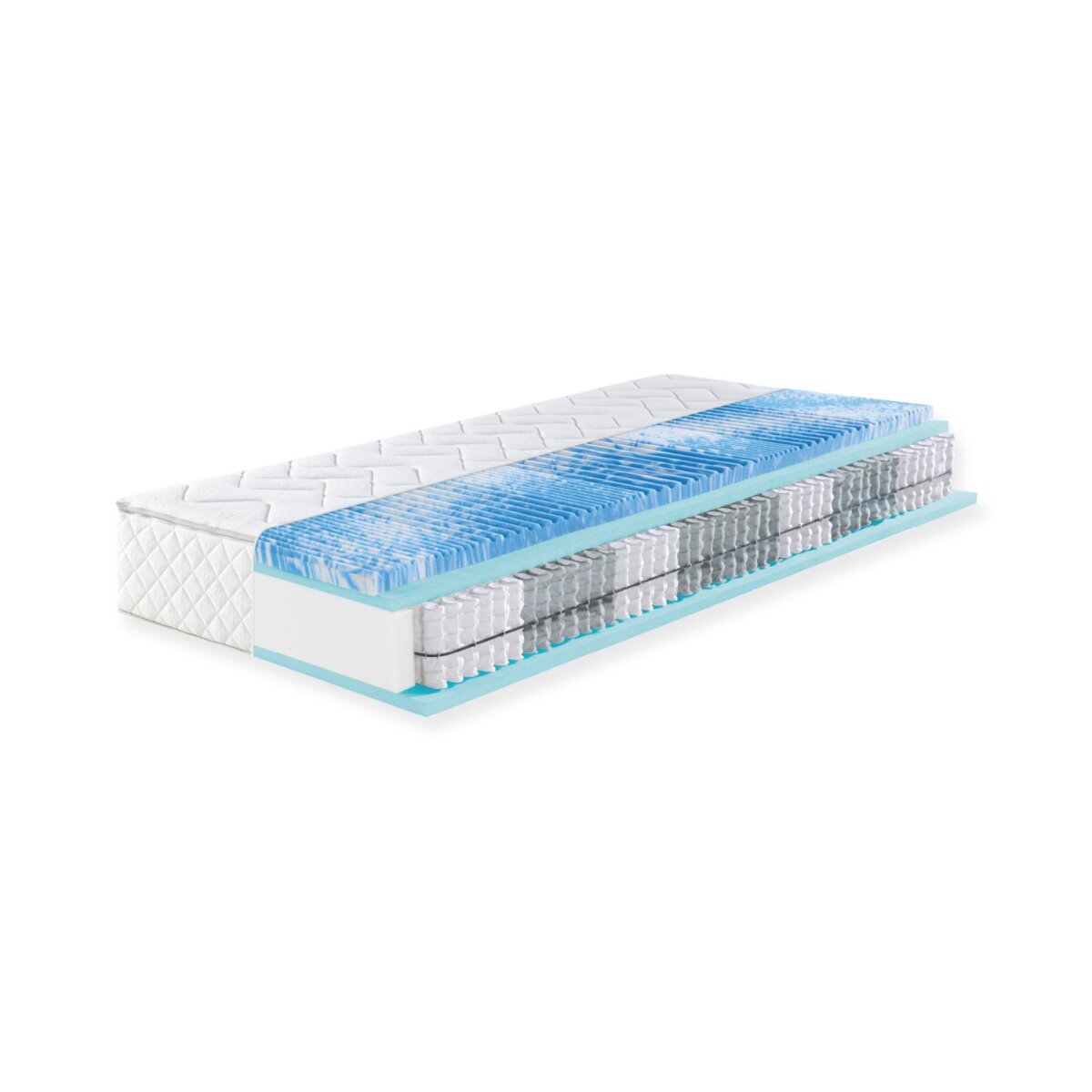 f.a.n. 7-Zonen-Taschenfederkern-Matratze »Sweet Dream XXL«, mit Gelschaum-Topper (H3, 90 X 200 CM) - B-Ware Transportschaden Kosmetisch