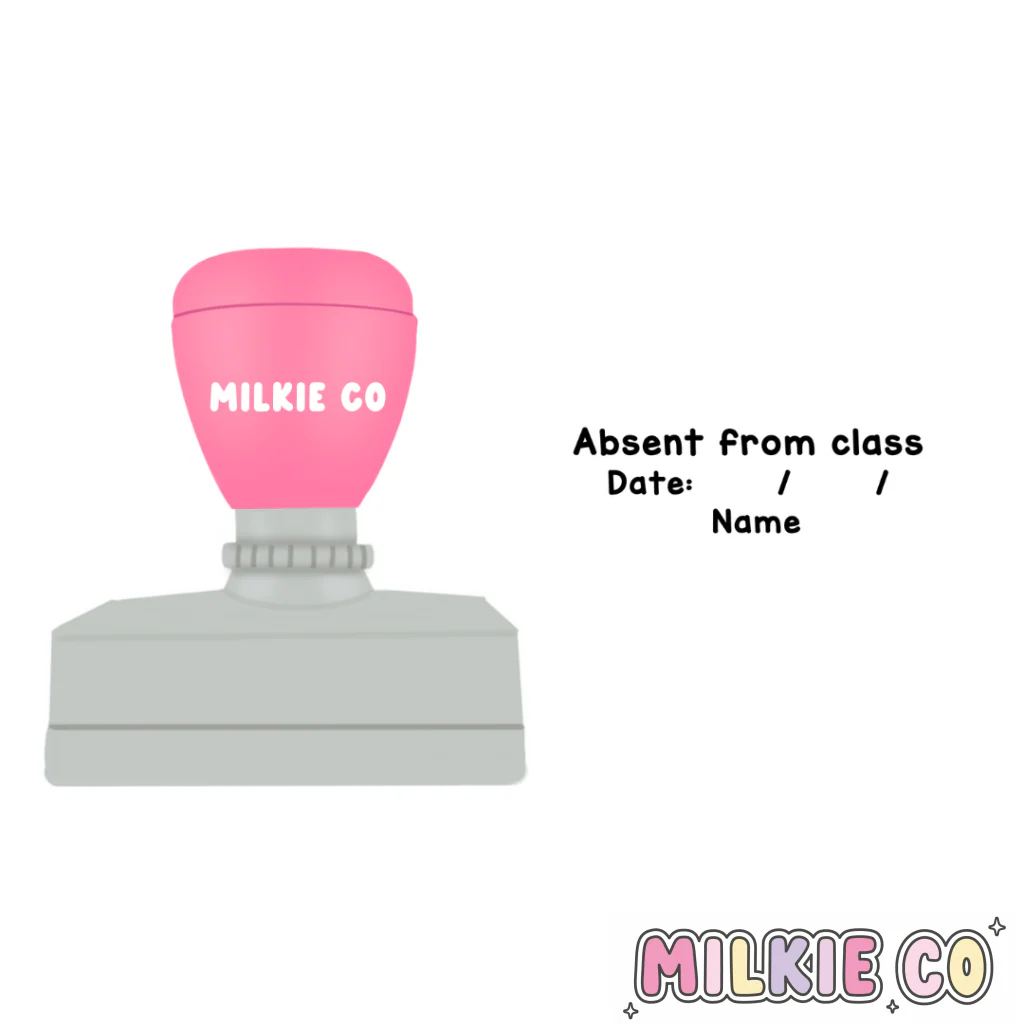 Rectangular: 'Absent from Class' Stamp
