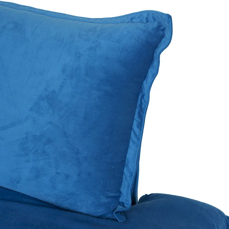 Modular Sectional Sofa Couches, 82.66 Velvet Loveseat Sofa with Ottoman
