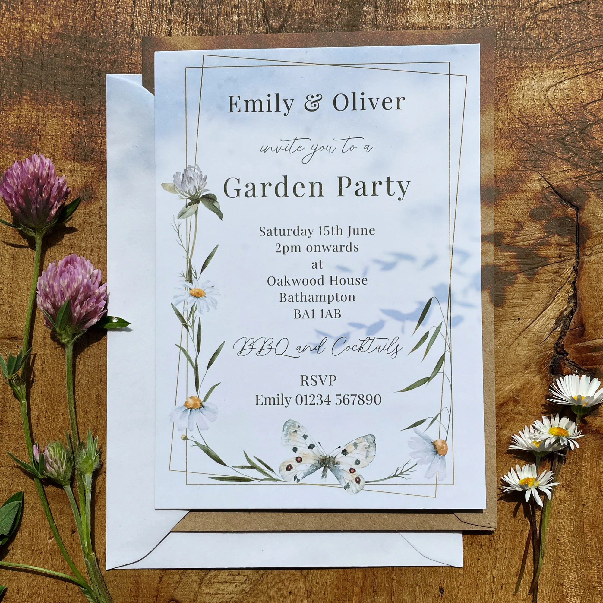 Wild Flowers Party Invitation