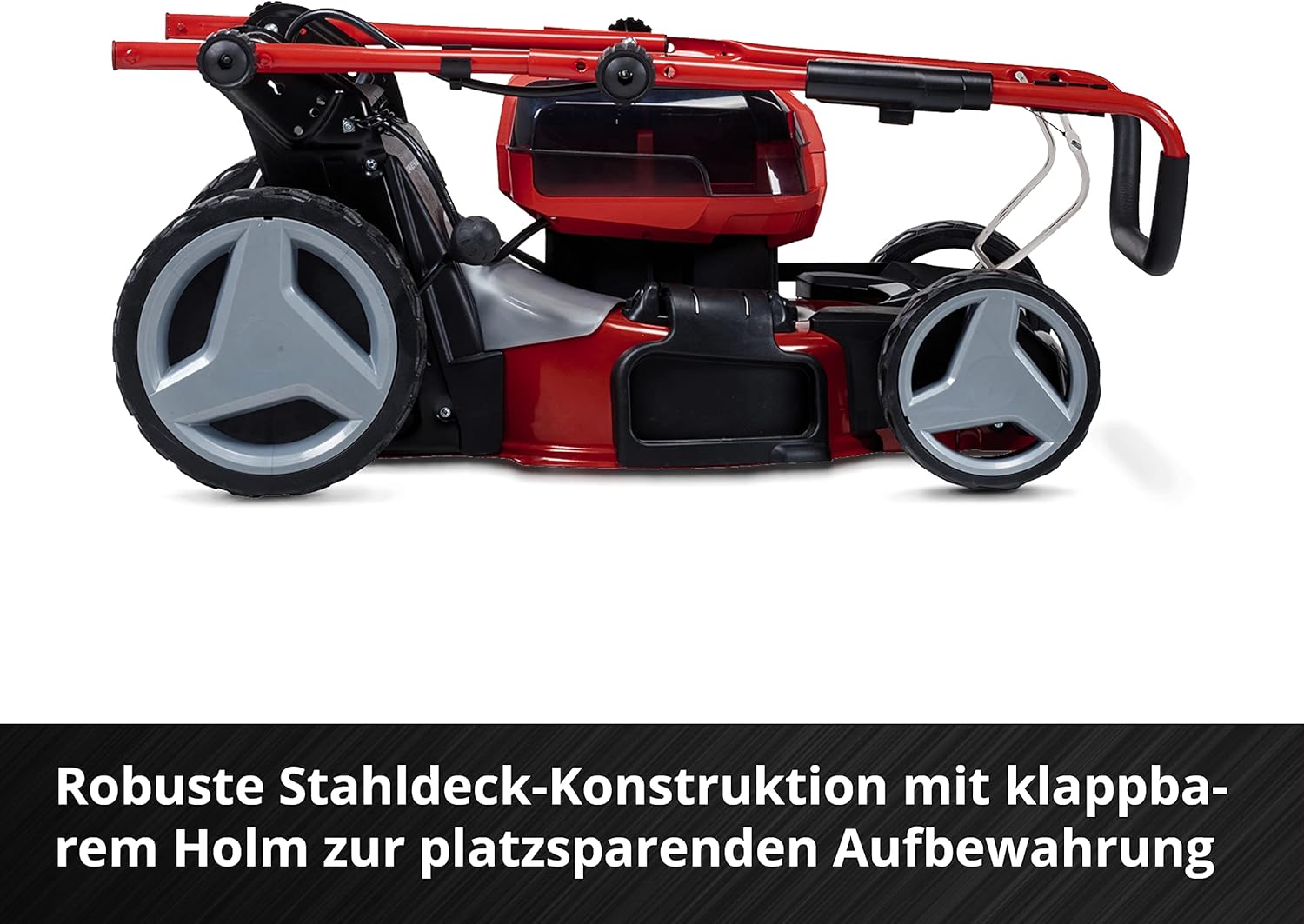 Einhell Accu Grasmaaier GE-CM 36/47 S HW Li Kit Power X-Change (36 V, 47 cm maaibreedte, tot 700 m, borstelloos, wielaandrijving, 75 L grasopvangbak, incl. 4x 4,0 Ah + 2x Twincharger)