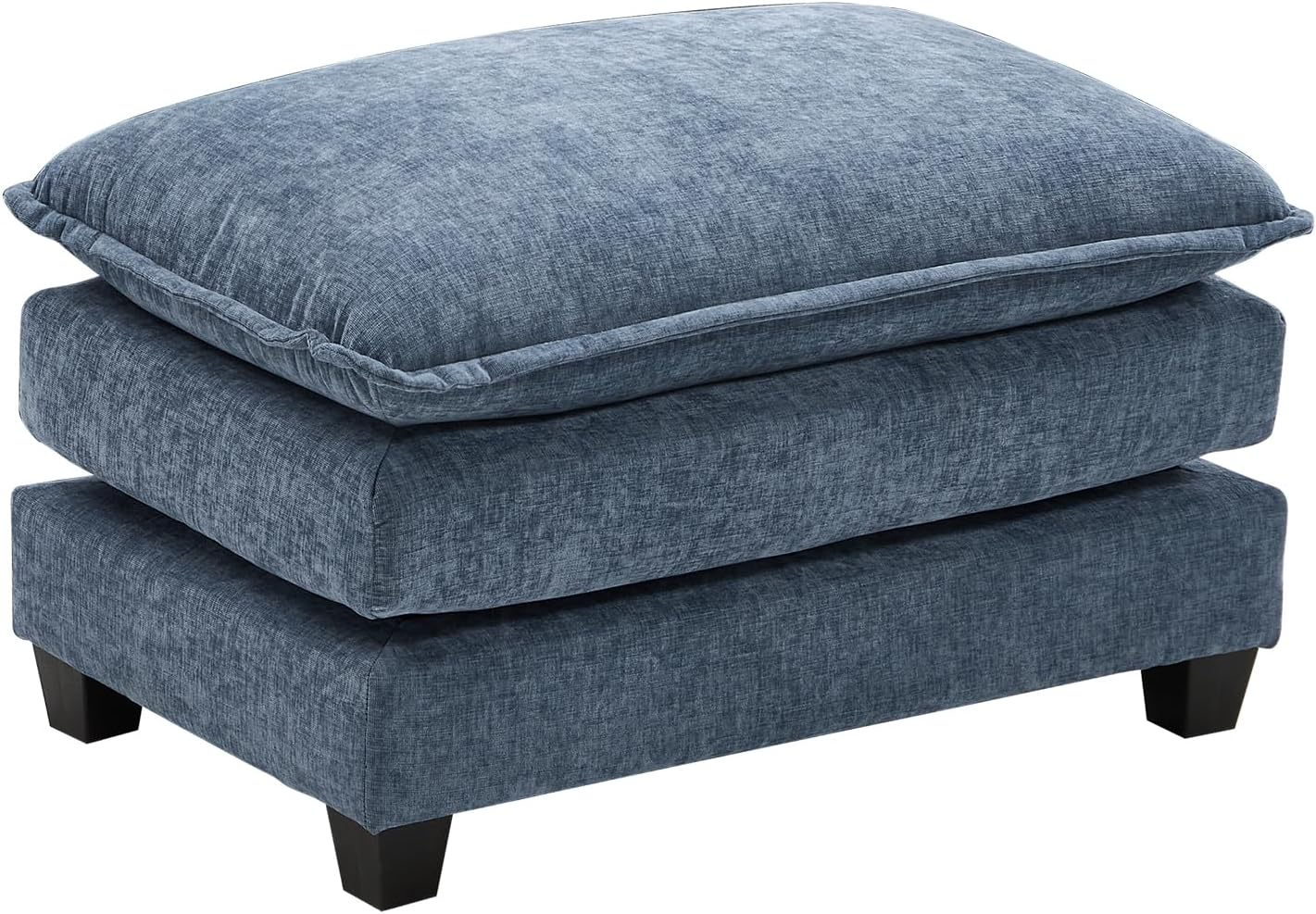 111.4 Inch L-Shaped Modern Sofa Modular Cloud Sofa Ottoman 4-Seater Chenille Deep Seat Sofa