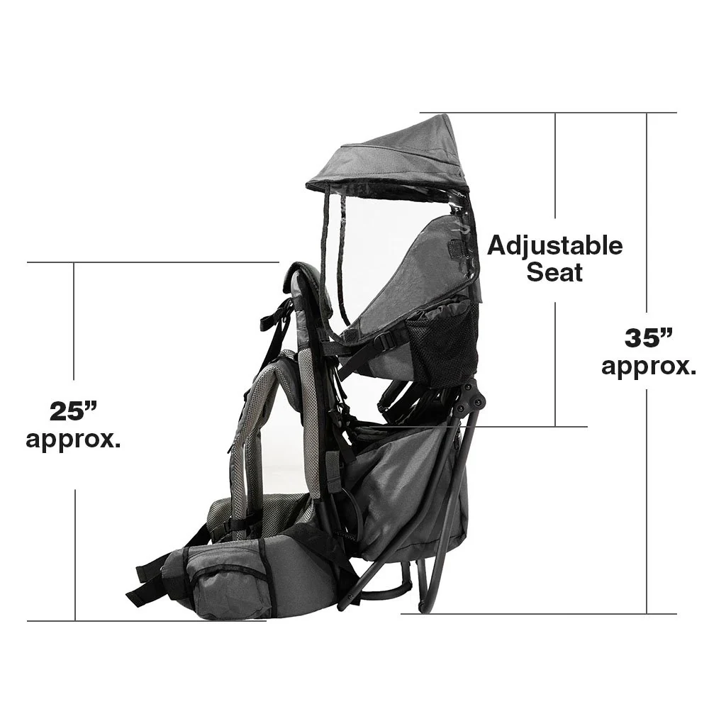 ClevrPlus Cross Country Baby Backpack Carrier with Comfortable Seat