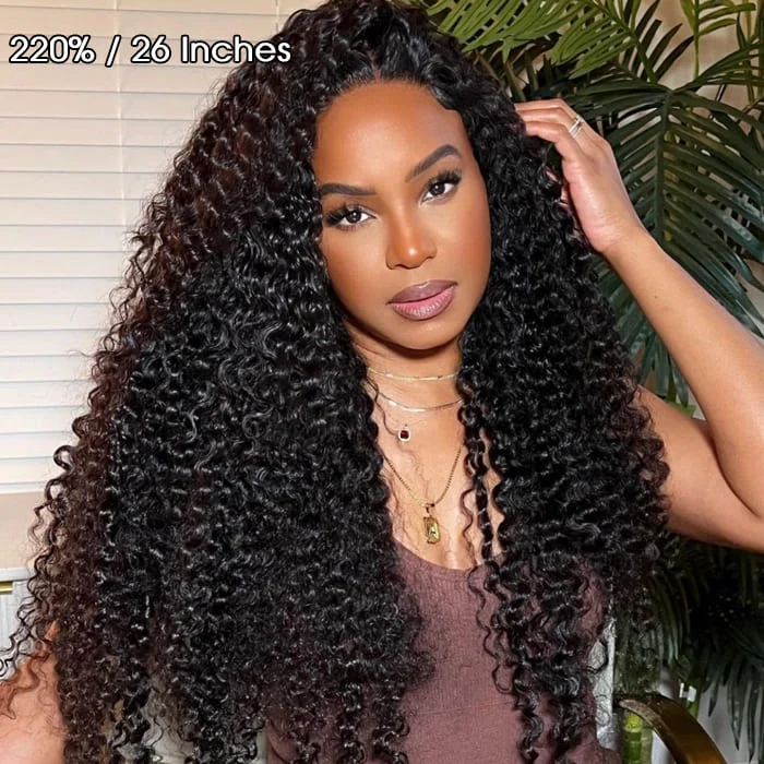 Pre All Everything Pre Bleached  Pre Cut With Magic Tape HD Lace Curly Glueless Human Hair Wigs USA 24 Hours Shipped