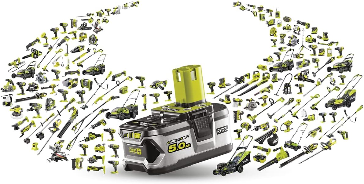 RYOBI 18V ONE+ Akku-Teleskop-Heckenschere OPT1845 (Messerlänge 45cm, 18mm Schnittstärke, 135° abwinkelbarer Schneidkopf, Schnittgeschwindigkeit 1350U/min, ohne Akku und Ladegerät)