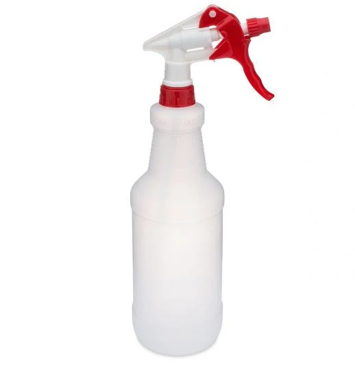 Globe 3569  ~  Graduated bottle with red and white adjustable spray nossle and three finger trigger 3569 (24 oz)