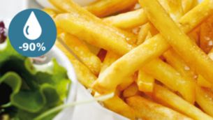 Platos sanos con hasta un 90% menos de grasa*