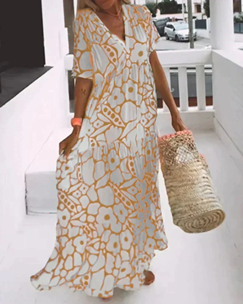 Womena??s Lightweight Maxi Dress Fluid Silhouette for Summer