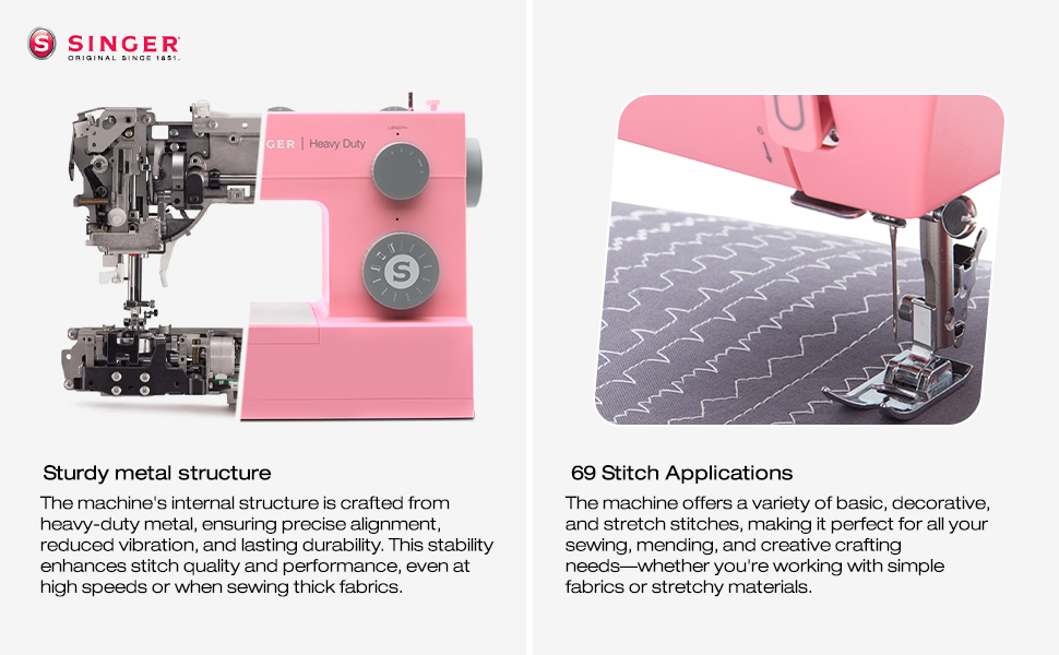High Speed Sewing Machine 4411 Pink