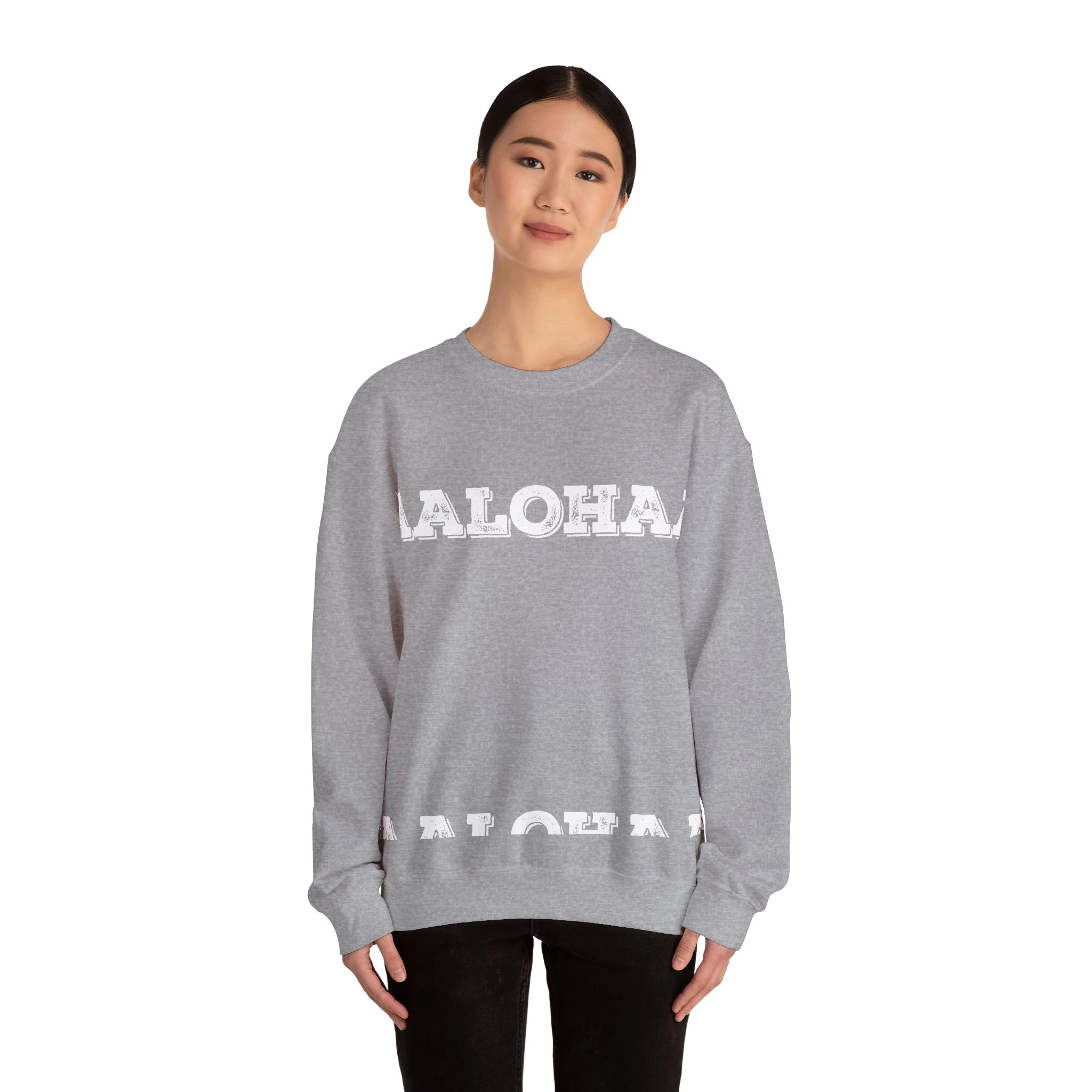 Crewneck Sweatshirt - Classic White Heavy Blend Crewneck