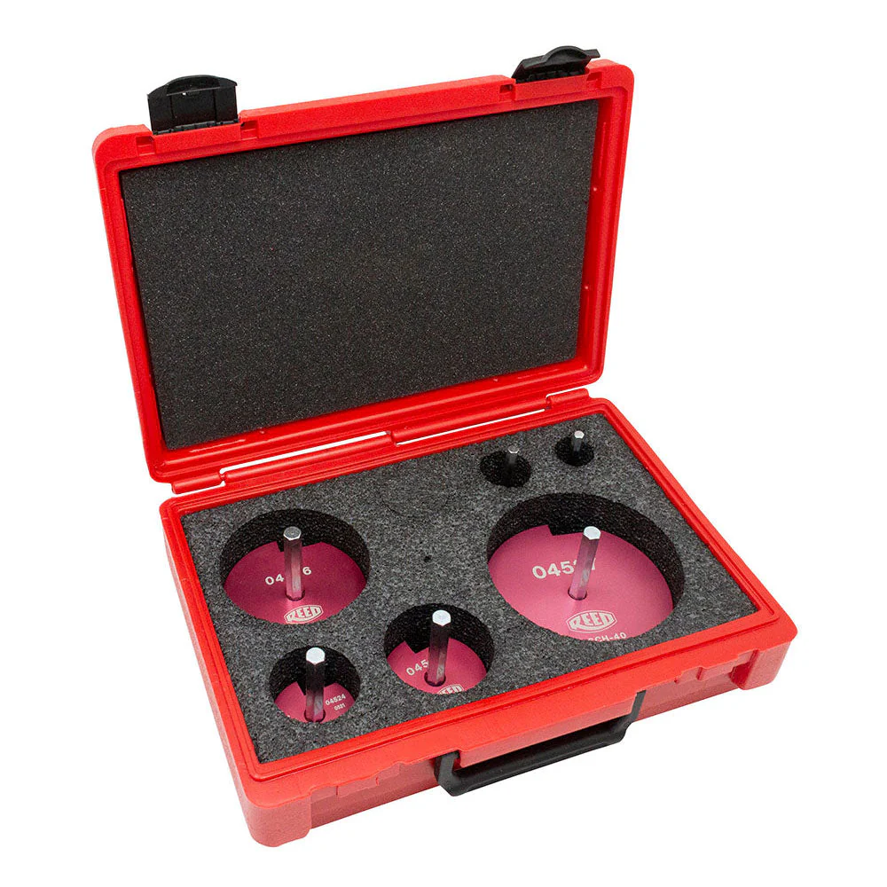 6-Piece Plastic Pipe Fitting Reamer Kit With Case PPRK6