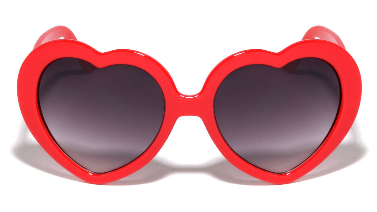 Red Heart Sunglasses Bulk |  Adult Size 100% UV Superior Quality 1015