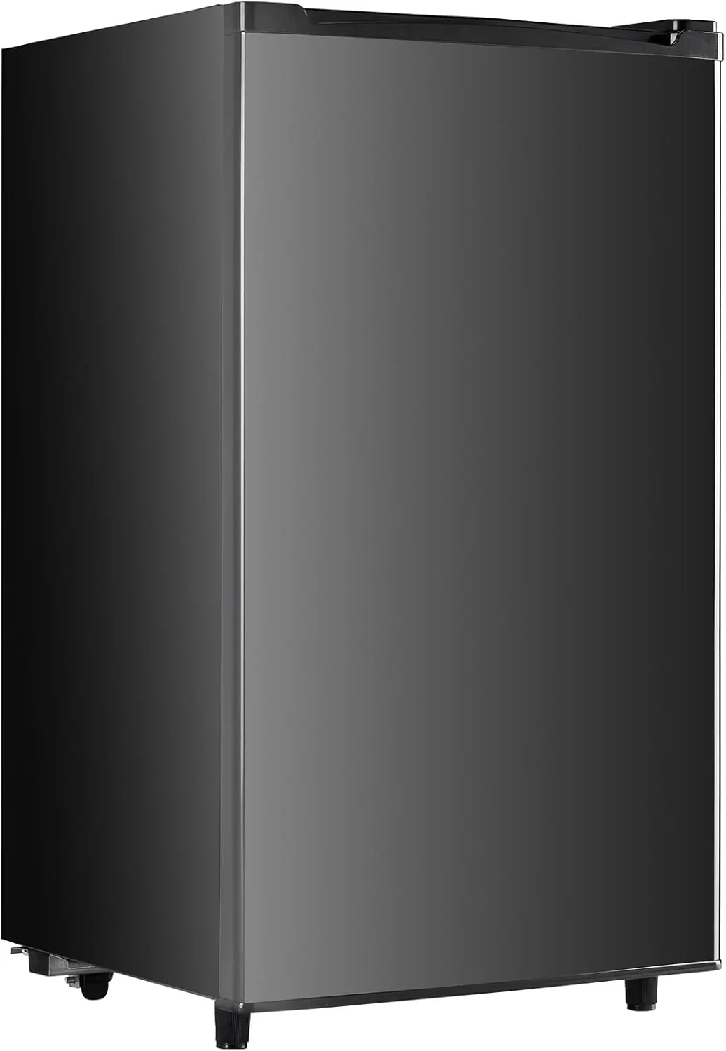 Sweetcrispy 3,2 Cu.Ft-es mini hűtőszekrény fagyasztóval, kis méretű, egyajtós hűtő állítható termosztáttal, energiatakarékos, alacsony zajszintű, kompakt hűtő hálószobába, irodába, kollégiumba (fekete)