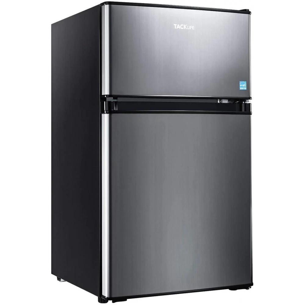 2025 Mini Fridge with Freezer, 3.1 Cu.Ft Small Refrigerator, Compact Refrigerator with LED Light