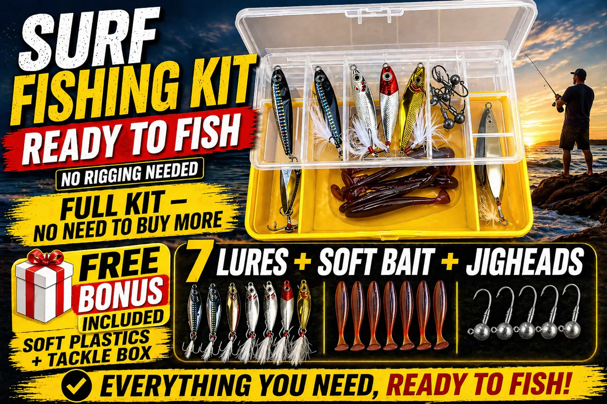 🎣 MASTERPRO Surf Fishing Metal Lure Kit �?Built for Australian Waters