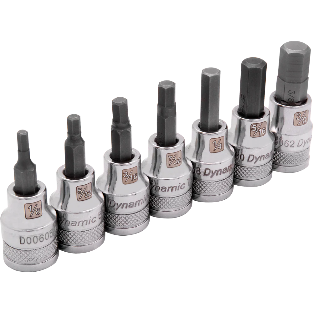 Dynamic D010014  ~  3/8 Inch Drive 7 Pc Sae Std Length Hex