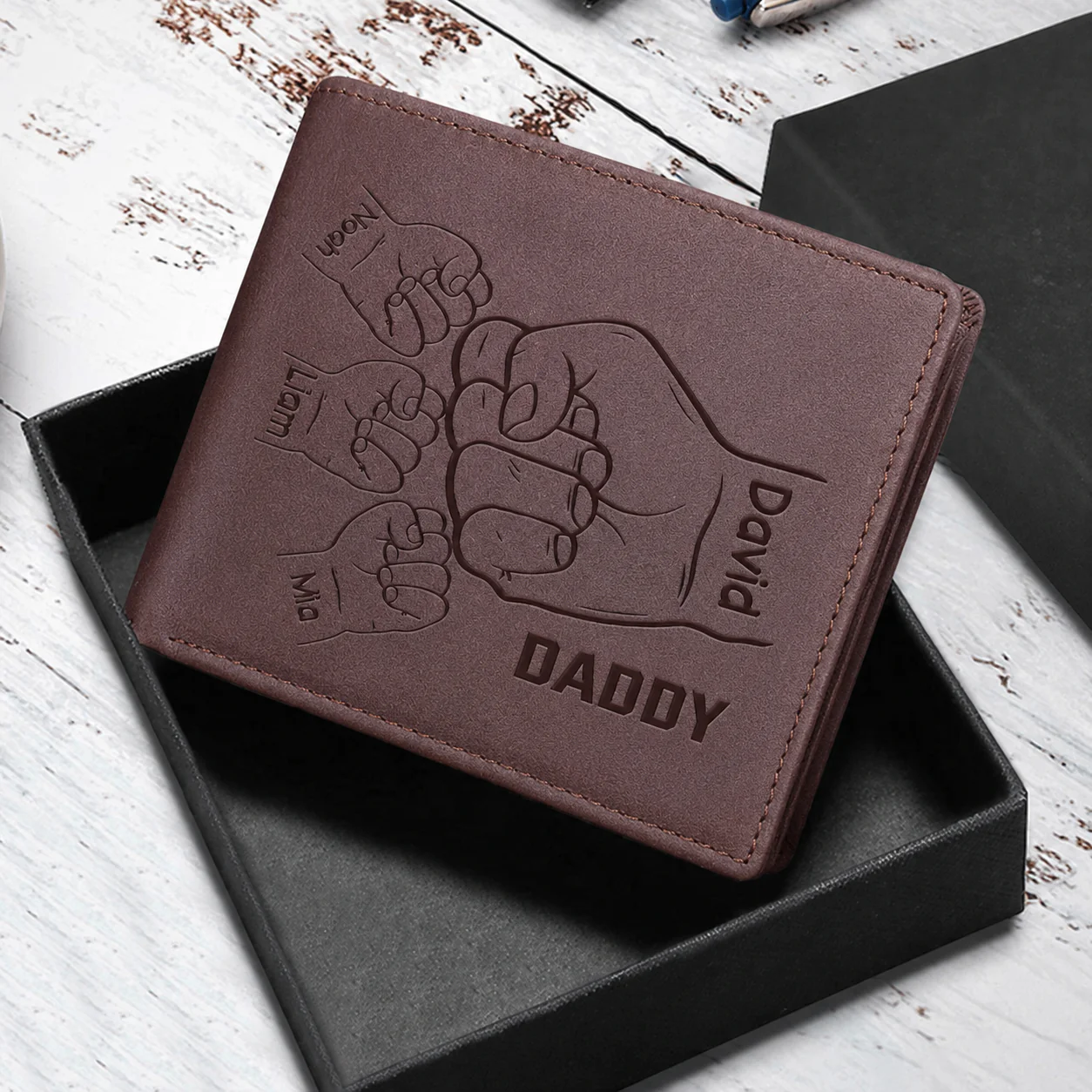 Vaderdagcadeau | BondWallet | Draag je liefde mee in zijn dagelijkse portemonnee