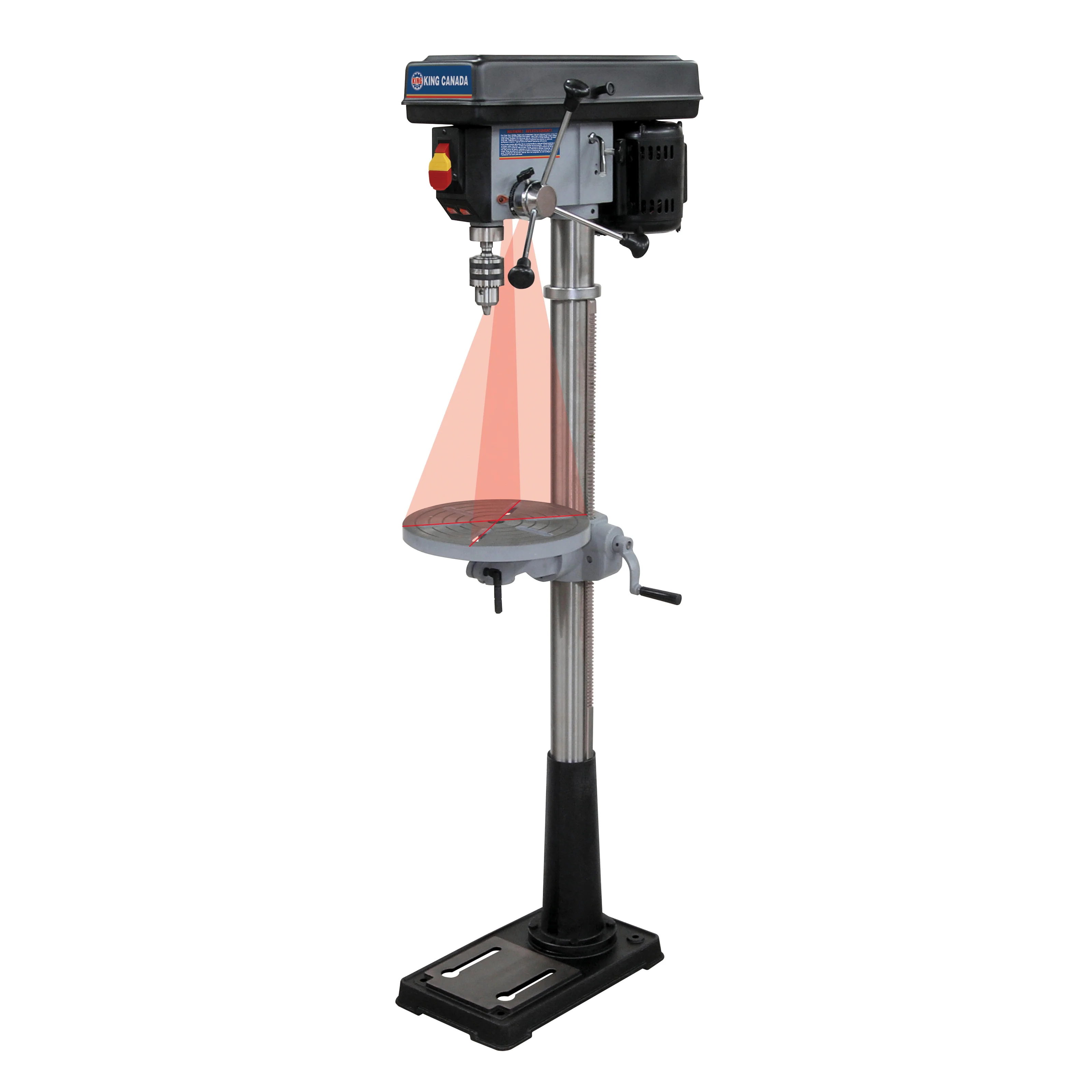 King Canada KC-116FN  ~  Drill Press 13 Inch Floor 16 Speed 5/8 Inch Chuck Laser