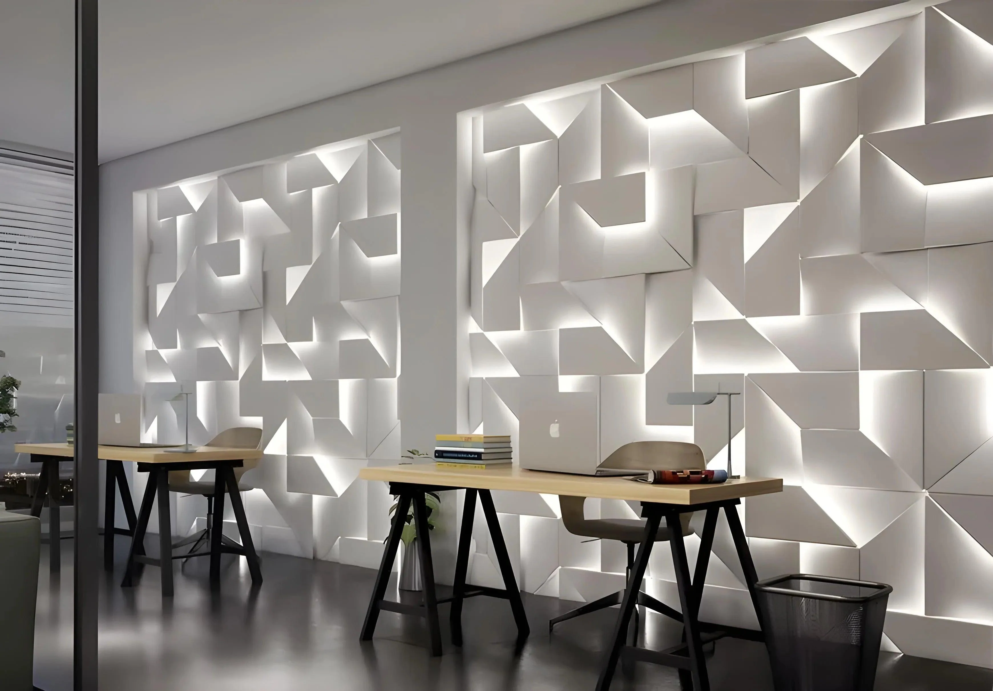 GYPSUM 3D WALL PANEL | GEON + LED 0035