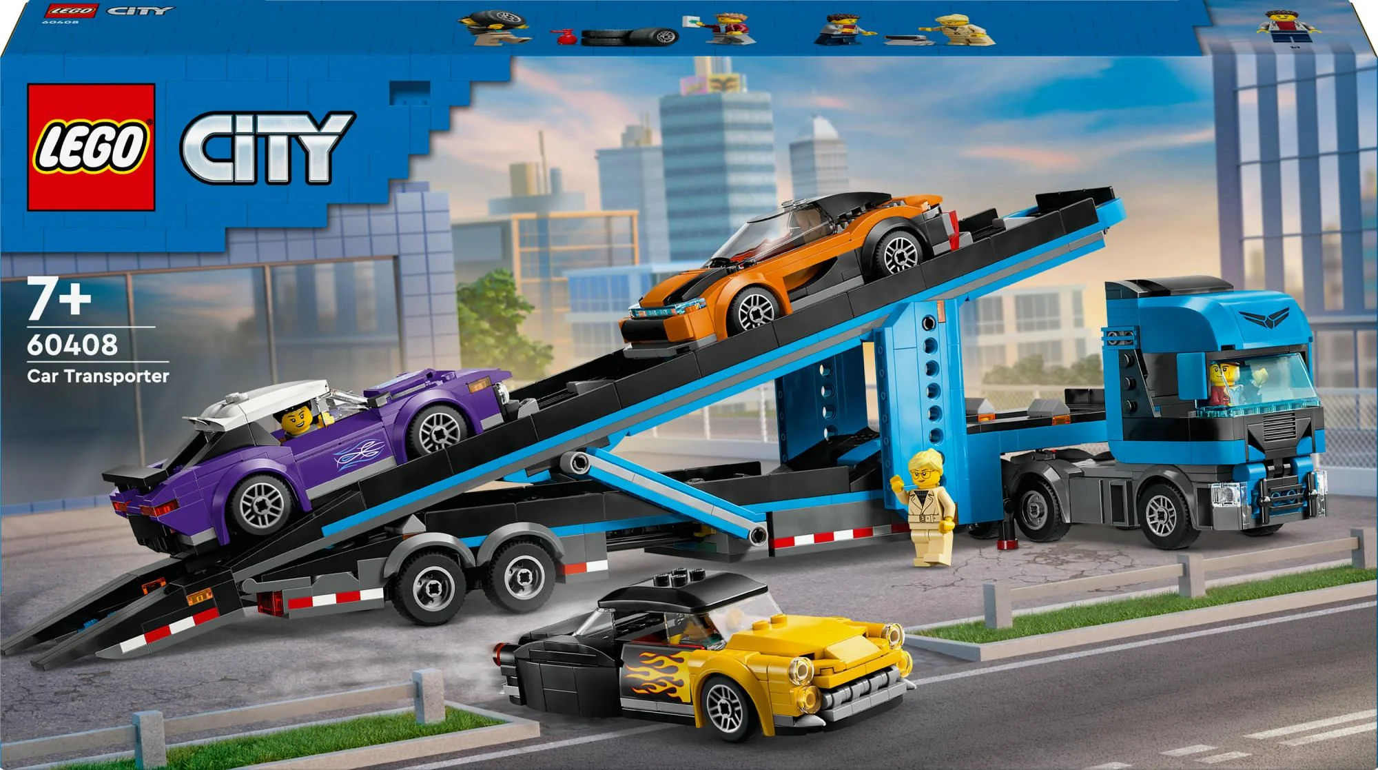 LEGO 60408 City Car Transporter with Sports Car