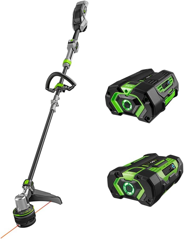 EGO Power+ ST1623T 56 V-os 40 cm-es akkumulátoros szegélynyíró 4,0 Ah akkumulátorral, 320 W-os töltővel és további BA1400T 2,5 Ah akkumulátorral