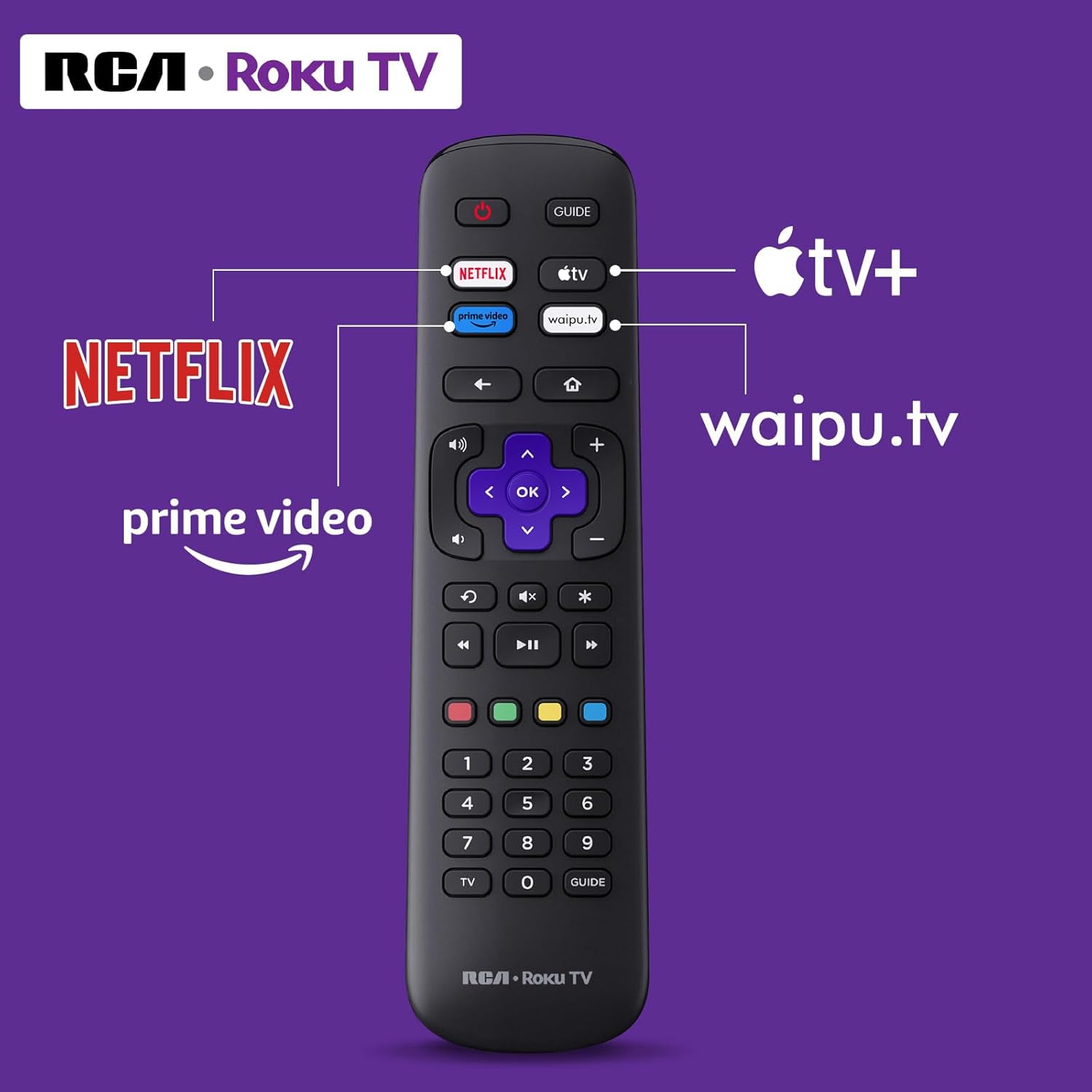 RCA Fernseher 43 Zoll (108 cm), UHD 4K Smart TV mit WLAN, Triple Tuner (DVB-C/S/S2/T/T2), HDR10 HLG, RK43UN1, 2024 (Nur für Deutschland)