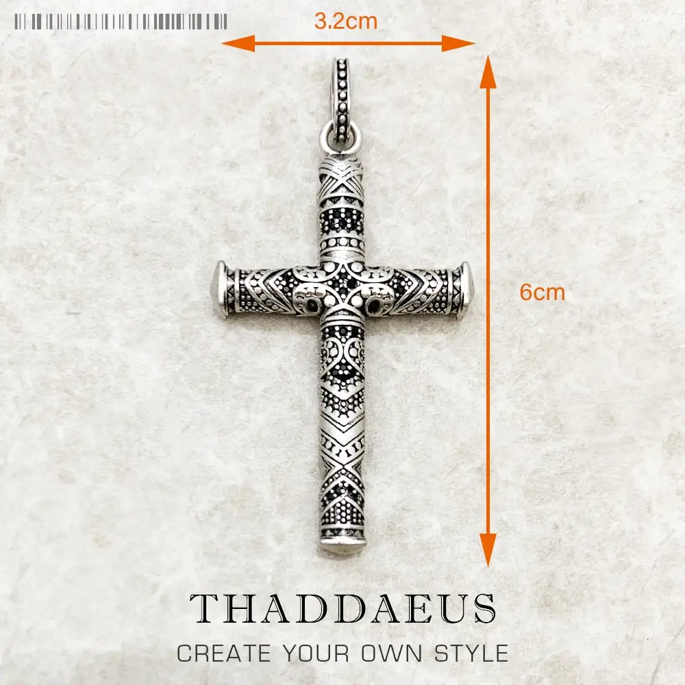 Majestic Cross Pendant | Sterling Silver Necklace Charm | Gift For Her