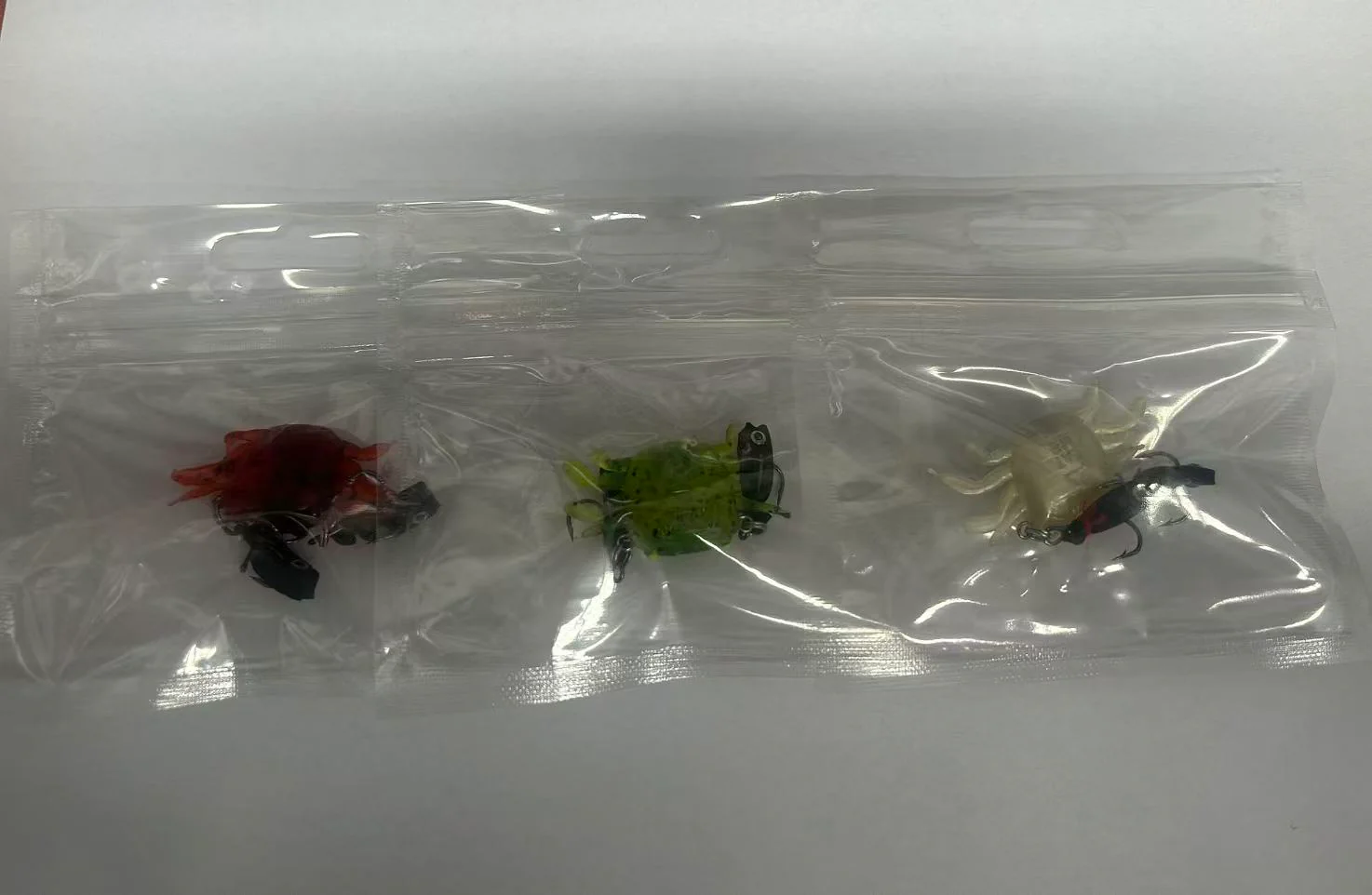 3 x Live Soft Plastic Crazy Crabs 3D Lures 5Cm 5g Fishing Hook 3Colours Tackle