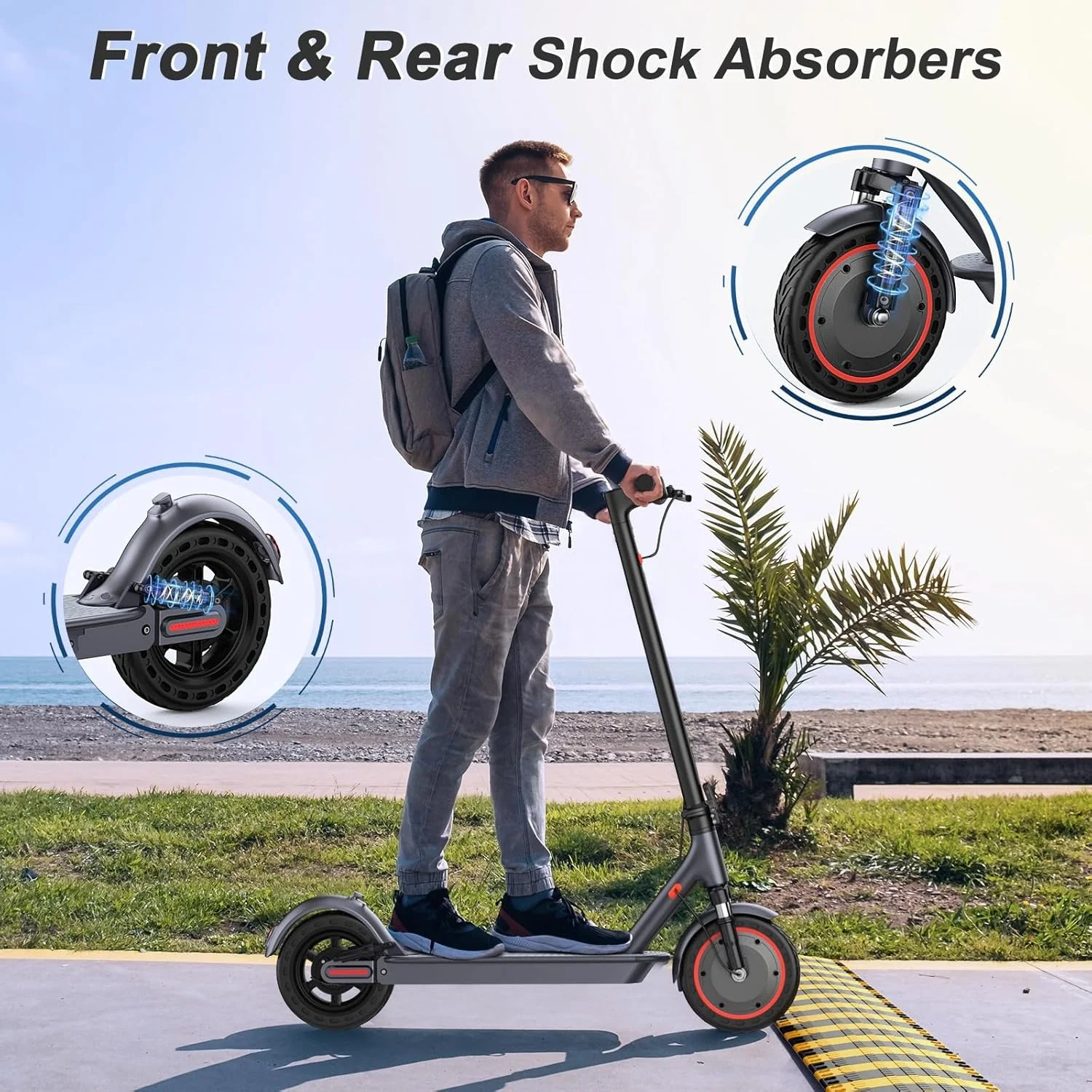 Electric scooter, 350W/500W powerful motor, 8.5